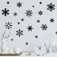 thumbnail image 3 of Winter Snowflakes Christmas Decals and Decor Vinyl Lettering Decal Stickers Self Adhesive - Medium Set- Qty 27 - Sizes Range from 2"-7" - Color: Black, 3 of 7