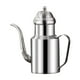 thumbnail image 1 of Botella dispensadora de aceite de acero inoxidable, fácil de verter, a prueba de fugas, 650 ml de aceite de oliva Plata, 1 of 9