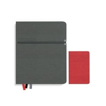 Staples TRU RED Large Mastery with Pocket Journal Charcoal/Red TR58437