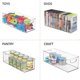 thumbnail image 2 of Pack of 2 Clear Refrigerator Storage Boxes - Kitchen Storage Box with Handles 25 x 10 x 7.5 cm, 2 of 5