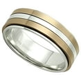 thumbnail image 4 of Classic Coffee Spinner Ring Stainless Steel Minimalist Anti-Anxiety Band Unisex Fantasy Forge Jewelry, 4 of 4