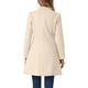 thumbnail image 3 of Abrigo largo de una sola botonadura de manga larga con escote en V elegante para mujer Inspire Chic XL beige, 3 of 6