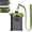 DarkGrey+OliveGreen, variant on Minimalist RFID Blocking Small Wallet with ID Window,WaterResistant Zip Id Case Wallet with Lanyard Keychain for Cards,Cash,Travel,Women,Men