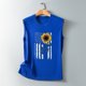 thumbnail image 5 of Camiseta holgada sin mangas con cuello redondo y estampado informal de verano para mujer Pompotops  lopia993469, 5 of 5