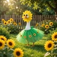 thumbnail image 4 of SLYNSHome Sunflower Themed Porch Goose Outfit,Cute Spring Summer Lawn Goose Clothing, Outdoor Yard Garden Front Porch Decoration, Festival Seasonal Dress Up Accessory, No Goose Included, 4 of 7