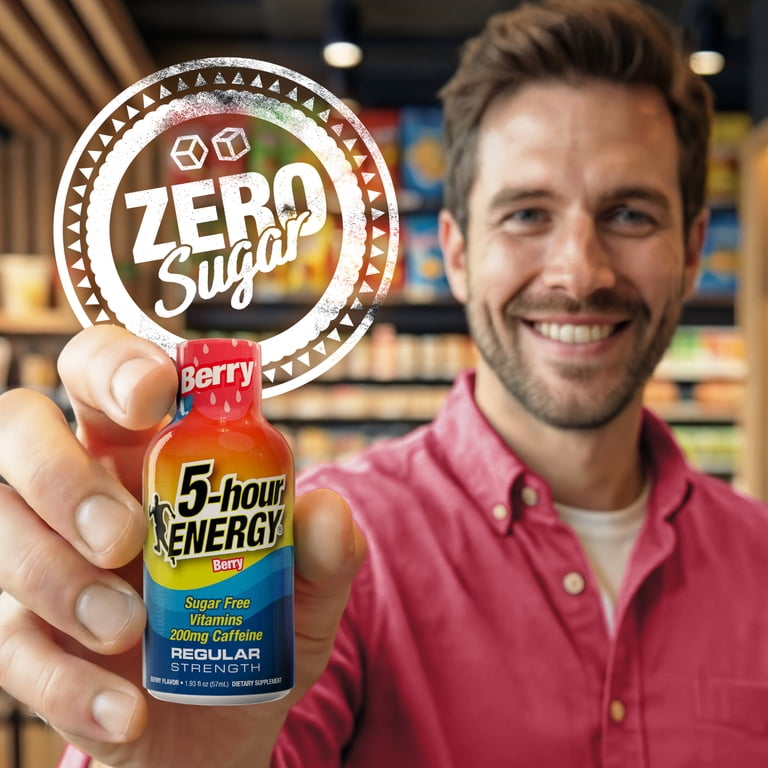 5-hour ENERGY Berry Shot Regular Strength 6 Count with B Vitamins