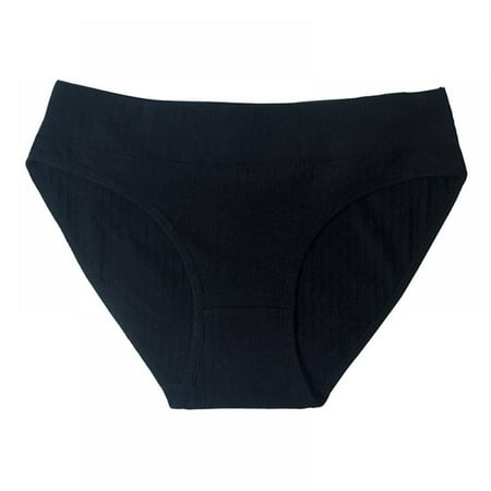 

Xmarks Women s Breathable Panties Seamless Comfort Underwear Cotton Bikini Black