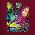 thumbnail image 5 of Wild Bobby Dean Russo Cat Wearing a Crown Thinking Cat Crowned Cat Lover Unisex Crewneck Graphic Sweatshirt, Maroon, X-Large, 5 of 5