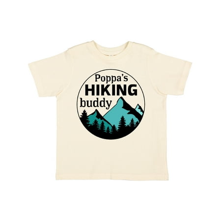 

Inktastic Poppa s Hiking Buddy with Mountains and Trees Gift Toddler Boy or Toddler Girl T-Shirt