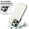 thumbnail image 3 of Allytech Flip Wallet Case for iPhone 14 Pro with Card Slots, Premium PU Leather [RFID Blocking] [Double Magnetic Button] Kickstand Shell, Shockproof Anti-Fall Protective Case - White, 3 of 7