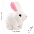 thumbnail image 3 of Dsscvnef Bunny Toy Realistic Interactive Jumping Twitching Ears Handmade Soft Cuddly Pet Companion for Kids, 3 of 8