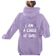 thumbnail image 4 of Christian Sweatshirts for Women "I Am A Child Of God" Hoodie Teen Girls Long Sleeve Pullover Tops Y2K Streetwear Christian Gifts, Size L, 4 of 6
