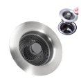 thumbnail image 2 of Stainless Steel Kitchen Drain Strainer and Stopper with for Garbage Disposal and Standard Drains, 2 of 6