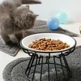 thumbnail image 7 of Raised Bowls Holder Dish Bracket for and Water Dish Solid Metal Protect Pet Spine Single Bowl, 7 of 7