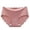 Pink, variant on VBEWZET Womens Invisible Mid‑Rise Triangle Underwear, Soft Ice‑Silk Scalloped‑Edge Cotton‑Crotch Panties Pink L