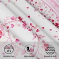 thumbnail image 7 of Valentine Round Tablecloth 60 Inch Pink Love Heart Floral Plants Circle Table Cloth Seasonal Holiday Valentine''s Day Table Cover for Party Kitchen Dinner Home Decor, 7 of 7