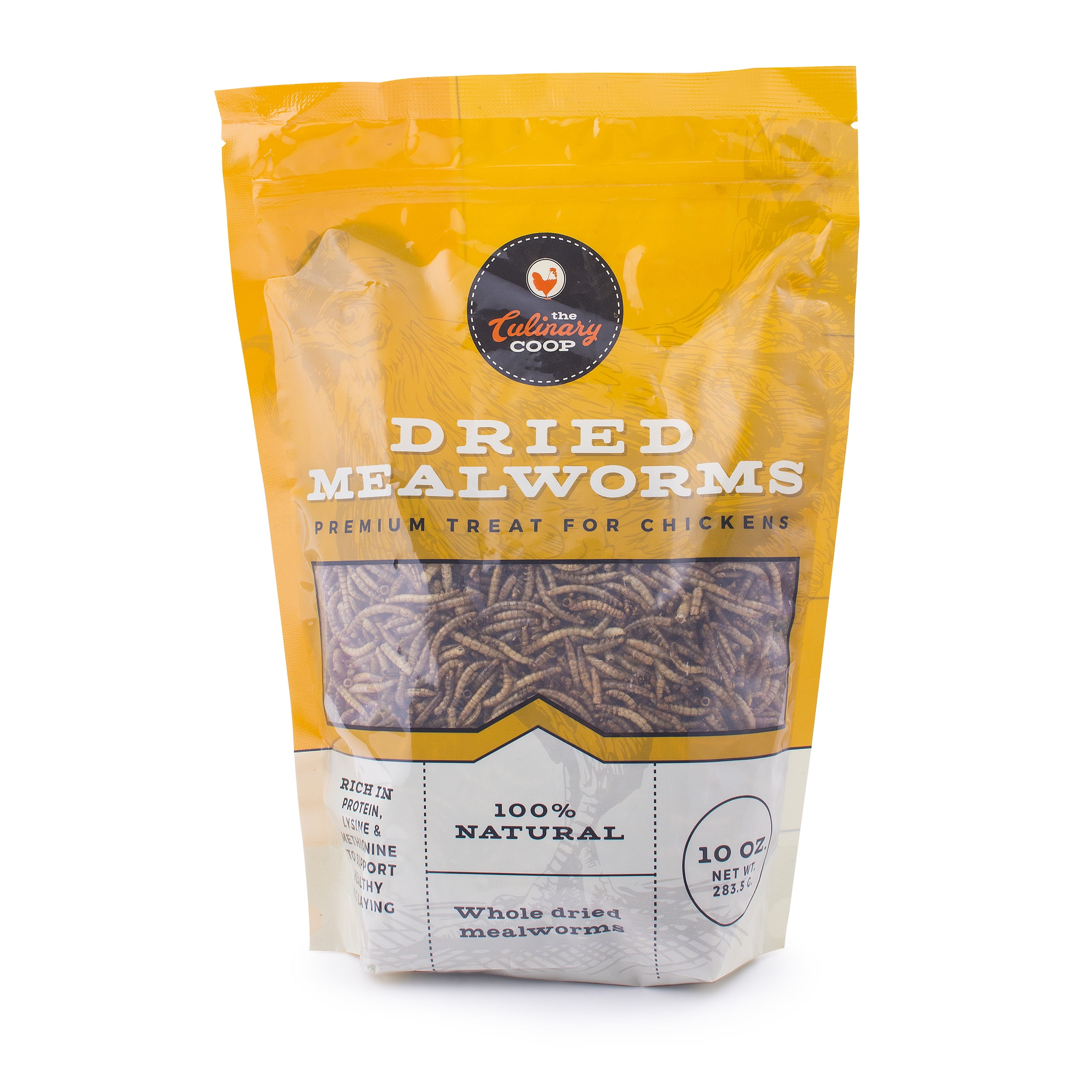 Culinary Coop Dried Mealworm Treats for Chickens, 10 oz.