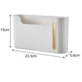 thumbnail image 2 of Small No-Punch Wall-Mounted Garbage Plastic Bag Dispenser Organizer Roll Holder, 2 of 4