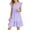 Purple, variant on QNANSPI Young Girls Sundress,Girls Ruffle Dress,Summer Dresses Cute Double Layer Ruffle Sleeve Smocked Flowy Dress