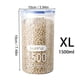 thumbnail image 3 of Botes de almacenamiento de alimentos de cocina de gran capacidad, tanque de almacenamiento de refrigerador de plástico sellado, organizador de granos múltiples con escala, 3 of 5
