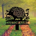 thumbnail image 2 of Custom Hedgehog Metal Sign Stake, Garden Decor, Cutom Hedgehog Stake, Vintage Sign, Cute Hedgehog, Outdoor Sign, Hedgehog, 2 of 6
