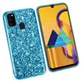 thumbnail image 6 of Dteck Samsung Galaxy A21S Case, Slim Lightweight Bling Glitter Sparkle Glossy TPU Soft Rubber Silicone Cover Phone Case For Samsung Galaxy A21s SM-A217, Blue, 6 of 6
