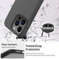 thumbnail image 6 of Compatible with iPhone 15 Pro Max Case with Screen Protector,Upgraded Liquid Silky Soft Silicone Cover,Fashionably Designed for Men Women Girls,Protective Phone Case 6.7",Dark Grey, 6 of 12