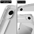 thumbnail image 5 of Allytechgroup Slim Case for Samsung Galaxy Tab S10+ Plus/ Tab S9+ Plus/ Tab S9 FE+ Plus 5G 12.4", Premium PU Leather Acrylic Back Cover Shockproof Anti-Scratch Multi Angle Stand Case Cover, Gray, 5 of 6
