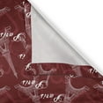 thumbnail image 5 of Ambesonne Eiffel Grommet Curtain, Romantic City of Love, 50" x 84", Maroon White Tan, 5 of 6