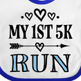 thumbnail image 4 of Inktastic 1st 5K Race Running Fitness Girls Baby Bib, 4 of 4