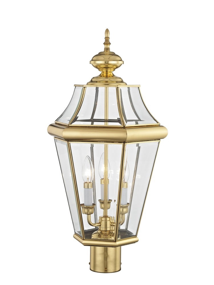Livex Lighting Georgetown 3 Light Outdoor Post Lantern