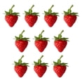 thumbnail image 1 of Injueey 10 piezas de decoración de fiesta falsa de fresa roja Artificial, adorno de comida de simulación, regalos bonitos, suministro para el Decoración del hogar, 1 of 6