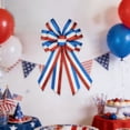 thumbnail image 4 of Patriotic Big Bow Ornament 20.9 Inch Hanging Decor For Home Entrance And Party Use, 4 of 6