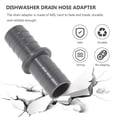 thumbnail image 3 of 3 Sets Dishwasher Waste Pipe Connector Washer Hose Extension Adapter with Clip, 3 of 5