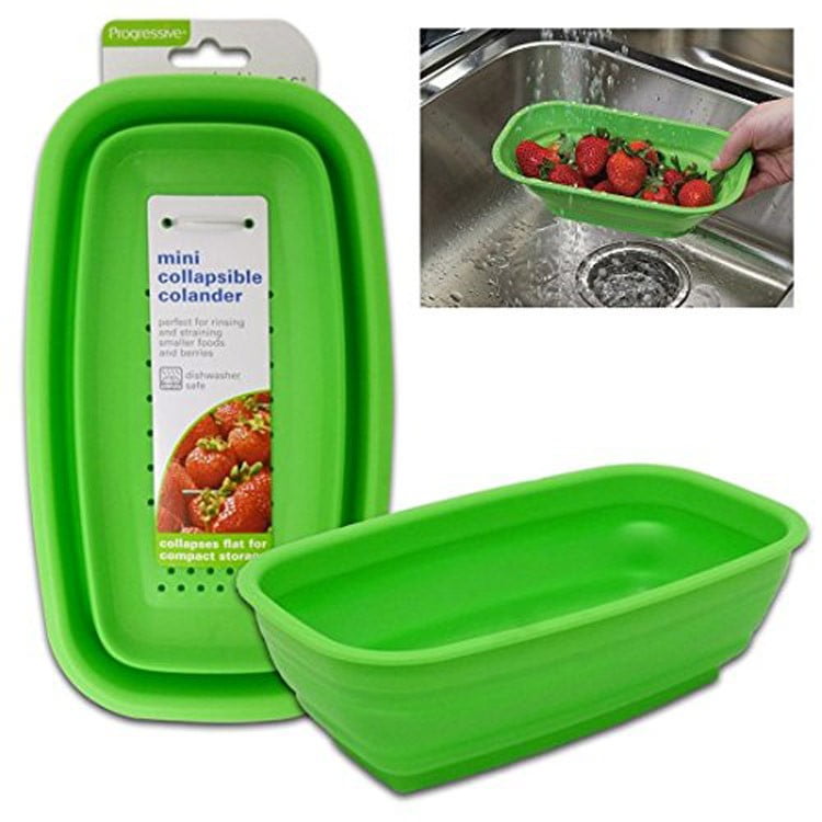 Progressive Prep Solution Green Mini Collapsible Colander