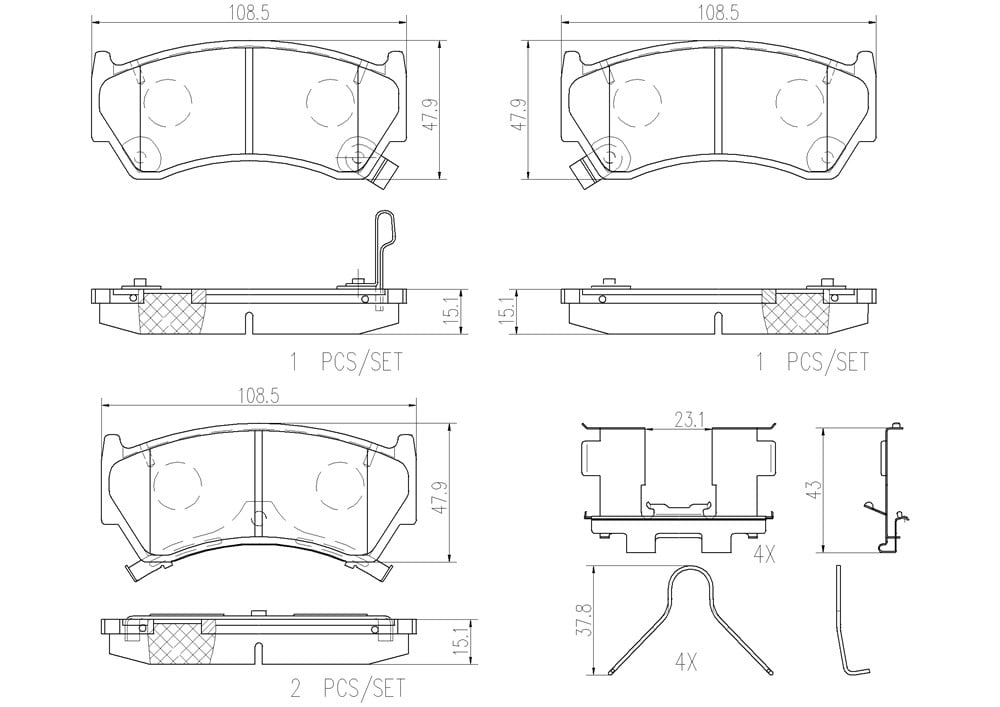 Brembo P56026N Brake Pad -