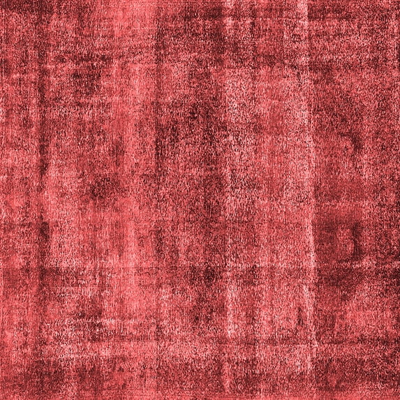 Ahgly Company Indoor Square Oriental Red Industrial Area Rugs, 3' Square
