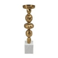thumbnail image 4 of A&B Home Aluminum Diamond Stem Pillar Holder - 4.5" x 4.5" x 18.7" - Gold/White, 4 of 5