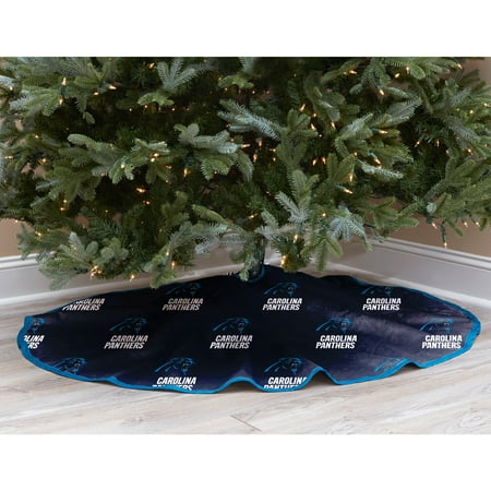 Black Carolina Panthers Micro Plush Christmas Tree