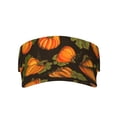 thumbnail image 3 of Balery Orange Pumpkin Sport Wear Athletic Visor Sun Sports Visor Hat Visor Adjustable Cap for Women and Men (One Size), 3 of 8