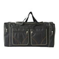 thumbnail image 1 of Bolsa de viaje tipo lona, ​​bolsa de equipaje para mujer y hombre, bolsa de almacenamiento para acampar Negro, 1 of 9