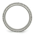 thumbnail image 2 of Auriga Fine Jewelry Titanium Textured 8mm Band for Men Size 12.5, 2 of 6