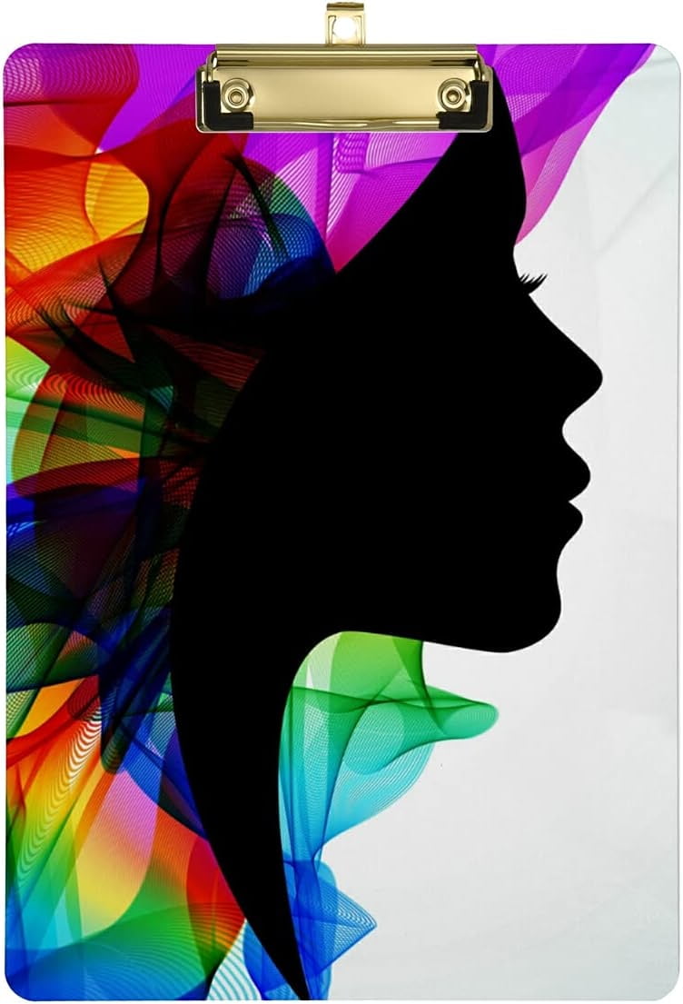 KXMDXA Girl Hair Clipboard Hardboard Wood Nursing Clip Board and Pull