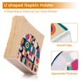 thumbnail image 5 of Yayeee Napkin Holder for Table Set of 2 Kitchen Paper Tissue Organization, Orange Geometric, 5 of 8