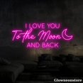 thumbnail image 4 of Glowneon I Love You to the Moon and Back Neon Sign, Quotes Love, Wedding Decor, Anniversary Gift, 4 of 5