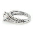 thumbnail image 4 of 2 1/4 CTTW Center 7.5MM Round Cut Lab Created Moissanite Diamond Wedding Band Bridal Set Ring In 14K White Gold Over Sterling Silver (G-H Color, VVS1 Clarity, 2.25 Cttw)-7, 4 of 8