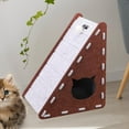 thumbnail image 6 of Triangle Cat Scratcher Pad Training Toy Felt Cloth Durable and Stable for Small Medium Large Indoor Cats, 6 of 9