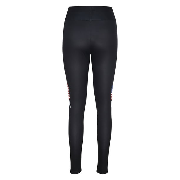 High Waisted Leggings for Women Soft Opaque Slim Star Stripe Printed Full  Length Pants Tights for Running Cycling Yoga