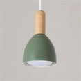 thumbnail image 4 of JLOWCO Modern Adjustable Height H Track Pendant Lighting for Kitchen Island 3 Pack Light Fixture Dining Roomhanging lights Kitchen Island Green Farmhouse (LED Bulb Include), 4 of 4