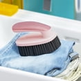thumbnail image 2 of Laundry Brush Garment Scrubber, Household Stain Remover Cleaning Brush with Soft Bristles for Stains on Clothes and Fabrics, Durable Handheld Stains Scrubber for Clothes Cleaning,1Pc(Pink,4.5x2.6"), 2 of 7
